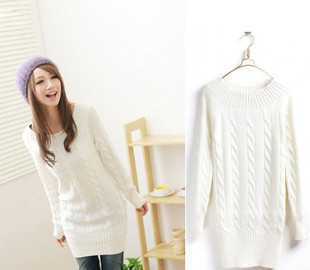 特價(jià)商品! 外貿(mào)訂單 麻花圓領(lǐng)針織長版毛線洋裝毛衣 九色_世界工廠網(wǎng)中國產(chǎn)品信息庫